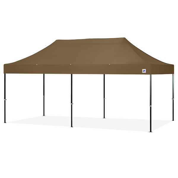 TAA Compliant Endeavor Shelter, 10' W x 20' L, Black Aluminum Frame, Coyote Brown Top